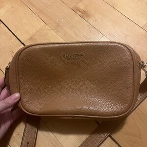Kate Spade Tan Leather Crossbody Camera Bag